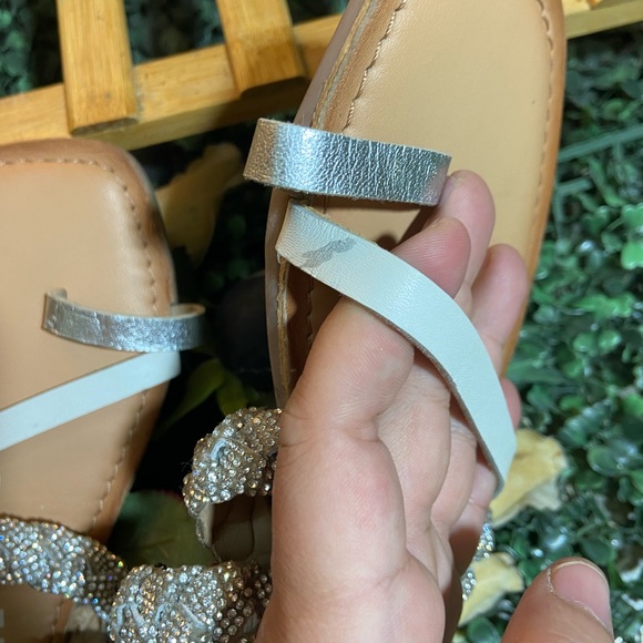 White GIOSEPPO Sandals With Strass Details . Size - 39 - Picture 15 of 15